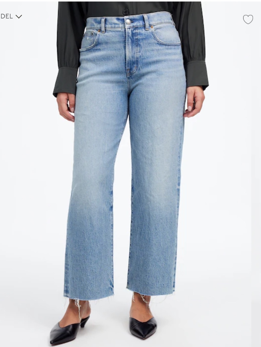 The Perfect Vintage Wide-Leg Crop Jean